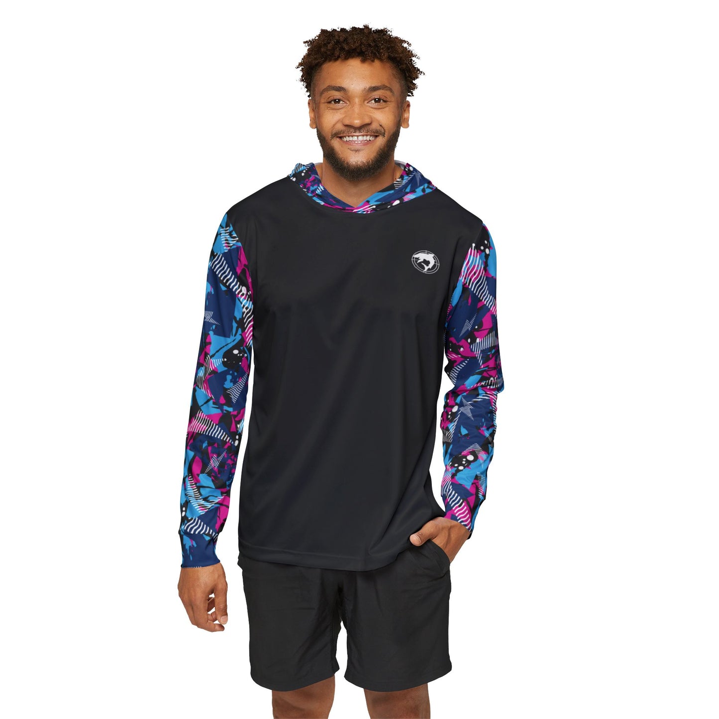 Men's Sports Warmup Hoodie (Miami Vice Camo)