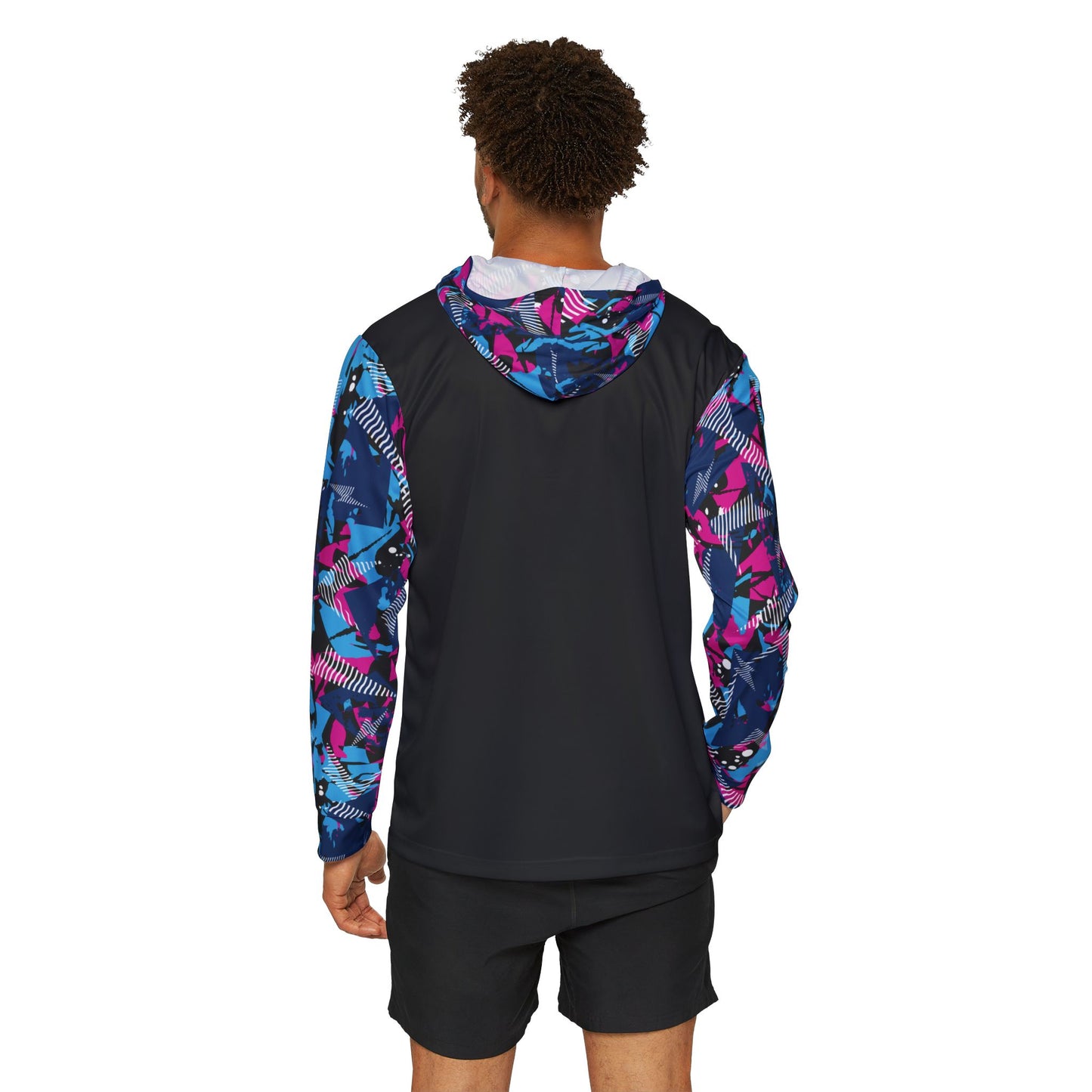 Men's Sports Warmup Hoodie (Miami Vice Camo)