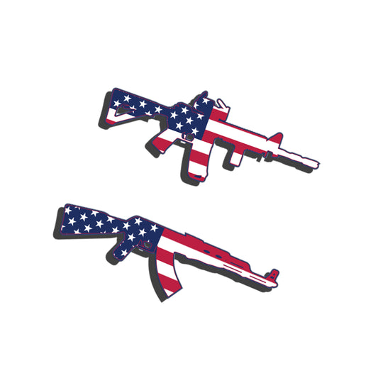 Patriotic AR & AK Sticker